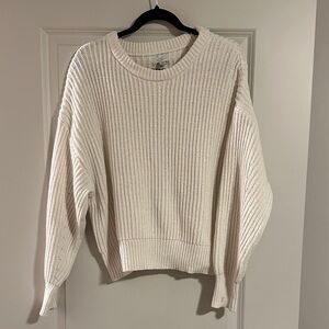 a new day Cream Ribbed Sweater